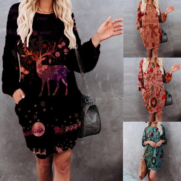 casual dresses robe noel femme dress fashion christmas bag hip pocket print round neck aesthetic vestido de mujer, Black;gray
casual dresses robe noel femme dress fashion christmas bag hip pocket print round neck aesthetic vestido de mujer, Black;gray