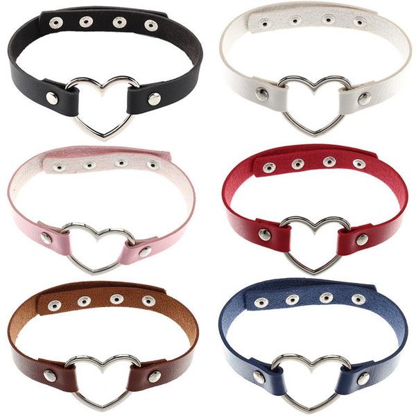 fashion creative vintage pu leather collares rock heart choker necklaces for women collar punk goth style necklace jewelry chokers, Golden;silver
fashion creative vintage pu leather collares rock heart choker necklaces for women collar punk goth style necklace jewelry chokers, Golden;silver