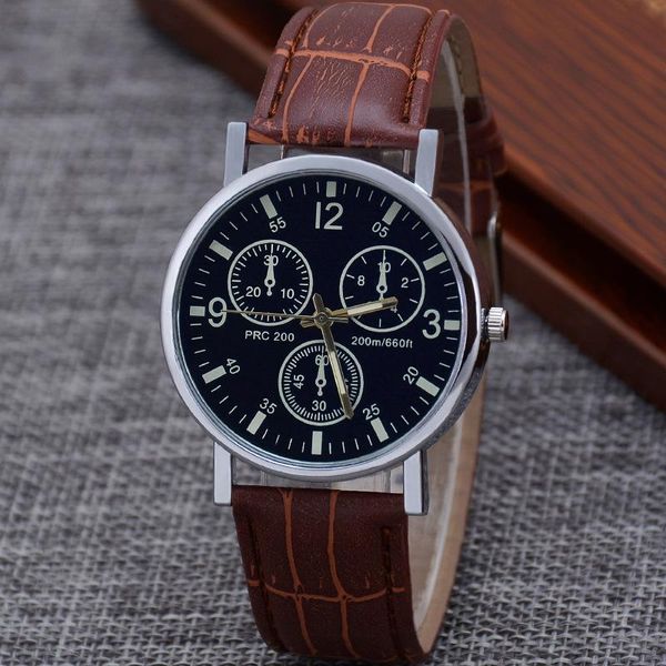 wristwatches sports three eyes gift watch fashion colorful quartz belt men's ladies, Slivery;brown
wristwatches sports three eyes gift watch fashion colorful quartz belt men's ladies, Slivery;brown