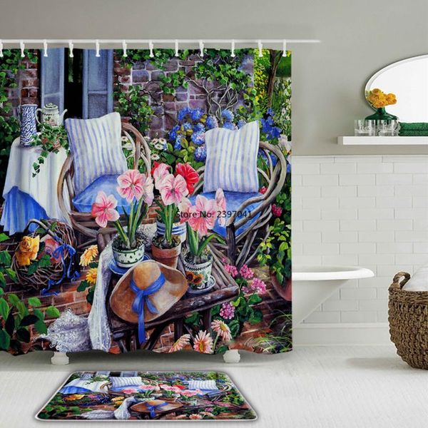 shower curtains painting flowers rural garden scenery set waterproof bathroom curtain bath non-slip toilet mat washroom rug
shower curtains painting flowers rural garden scenery set waterproof bathroom curtain bath non-slip toilet mat washroom rug