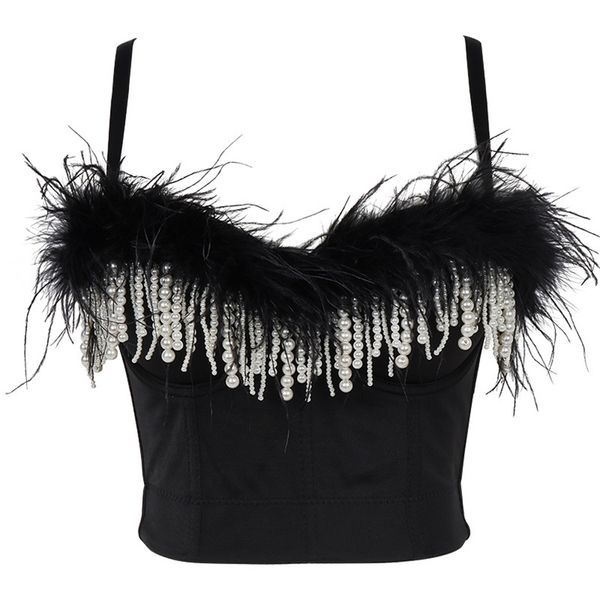 sleeveless corset crop black women backless spaghetti strap tank bead summer casual bustier cami clothing 210515, White
sleeveless corset crop black women backless spaghetti strap tank bead summer casual bustier cami clothing 210515, White