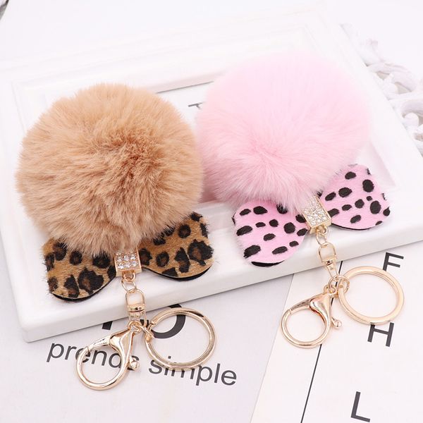 10pieces/lot leopard bow plush keychain creative keyrings fure ball bag pendant key chain women female, Silver
10pieces/lot leopard bow plush keychain creative keyrings fure ball bag pendant key chain women female, Silver