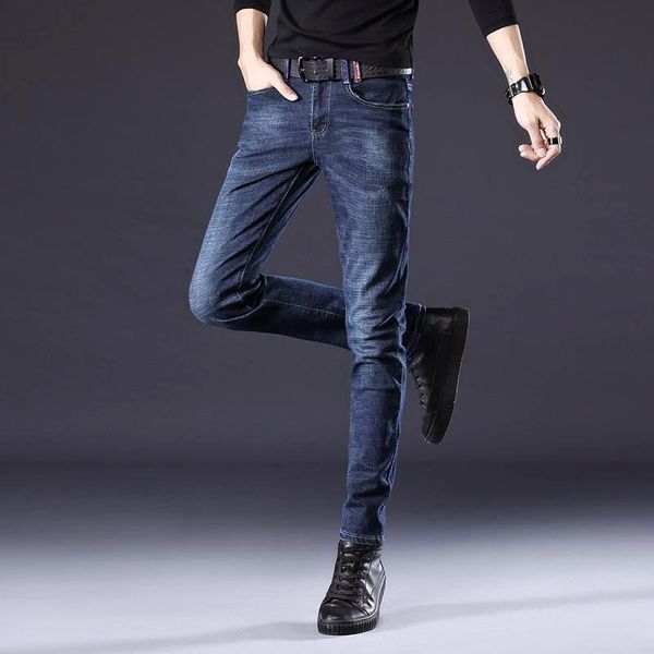 men's jeans cotton brand koean style casual fashion stretch skinny work classic denim pants trousers male big size 36 38, Blue
men's jeans cotton brand koean style casual fashion stretch skinny work classic denim pants trousers male big size 36 38, Blue