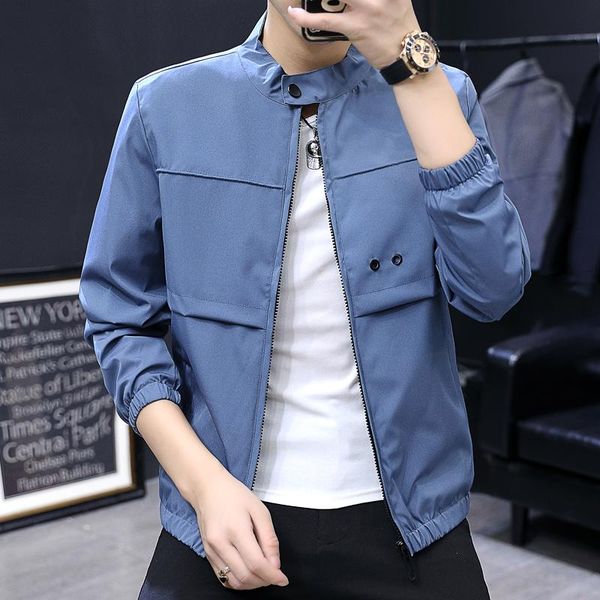 men's jackets mens slim fit stand and korean fashion solid coats for men fall streetwear plus size lightweight harajuku zip jacket, Black;brown
men's jackets mens slim fit stand and korean fashion solid coats for men fall streetwear plus size lightweight harajuku zip jacket, Black;brown