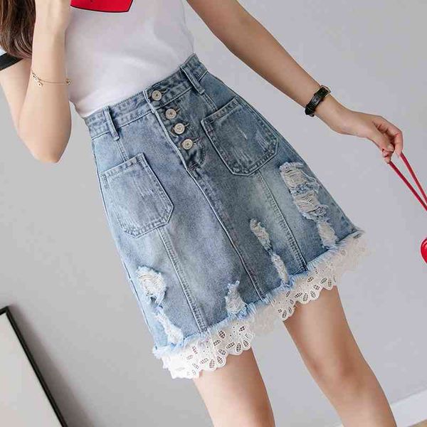 verhellen denim skirt spring summer women short a-line buttom skirts high waist slim pocket lace skirts womens clothes female 210706, Black
verhellen denim skirt spring summer women short a-line buttom skirts high waist slim pocket lace skirts womens clothes female 210706, Black