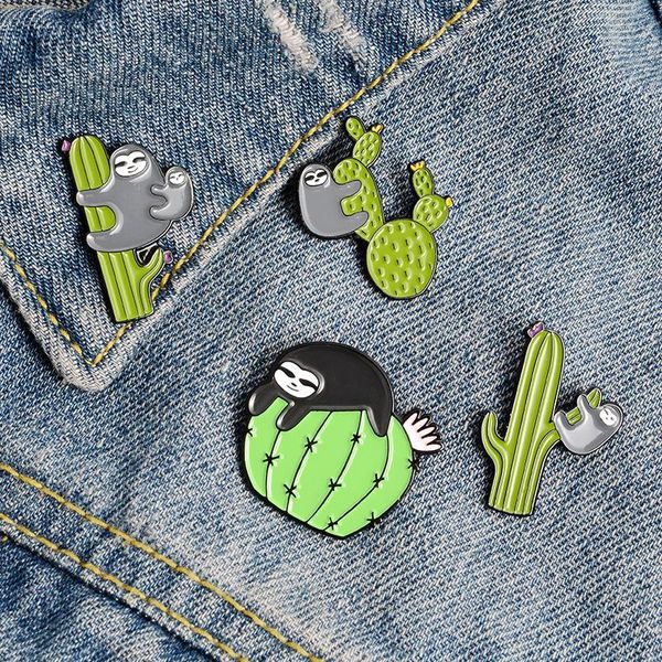pins, brooches funny sloth cactus enamel pins have fun green plant lapel bag cute cartoon animal badge jewelry gift for friends, Gray
pins, brooches funny sloth cactus enamel pins have fun green plant lapel bag cute cartoon animal badge jewelry gift for friends, Gray