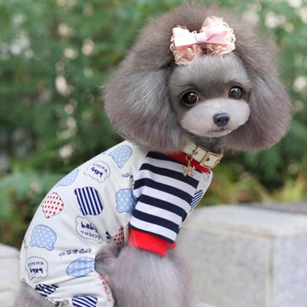 dog apparel cute striped four-legged clothing cotton pet pocket pajamas cat teddy clothes autumn and winter
dog apparel cute striped four-legged clothing cotton pet pocket pajamas cat teddy clothes autumn and winter