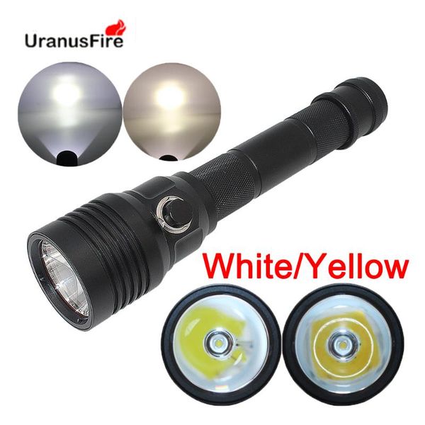 flashlights torches diving torch waterproof ipx8 tactical yellow/white light xml2 led scuba with 2*26650 battery dive lamp
flashlights torches diving torch waterproof ipx8 tactical yellow/white light xml2 led scuba with 2*26650 battery dive lamp