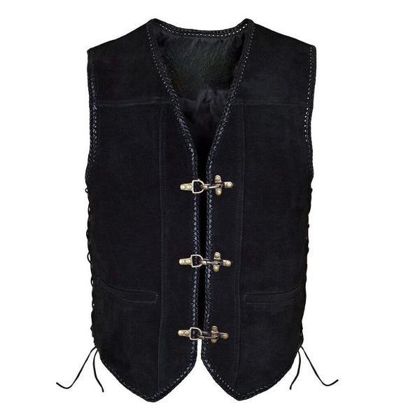 men's vests leather vest string side straps gold buckle black solid color v-neck single-breasted for casual men short 2021, Black;white
men's vests leather vest string side straps gold buckle black solid color v-neck single-breasted for casual men short 2021, Black;white