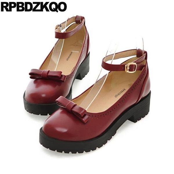 dress shoes bow pumps round toe wine red 11 43 women medium heels chunky 2021 footwear size 33 big sweet lolita ankle strap low 42, Black
dress shoes bow pumps round toe wine red 11 43 women medium heels chunky 2021 footwear size 33 big sweet lolita ankle strap low 42, Black