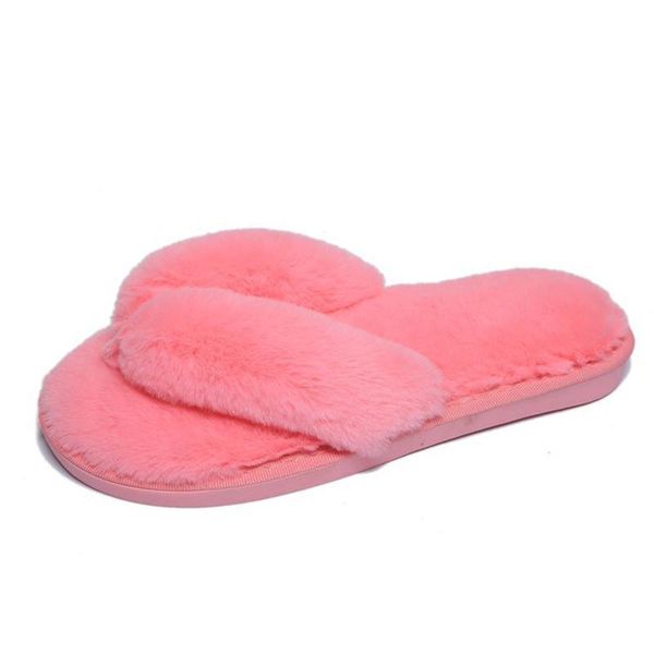 fashion plush flip-flops cotton slippers winter home indoor soft fur pink bright color women's flat, Black
fashion plush flip-flops cotton slippers winter home indoor soft fur pink bright color women's flat, Black
