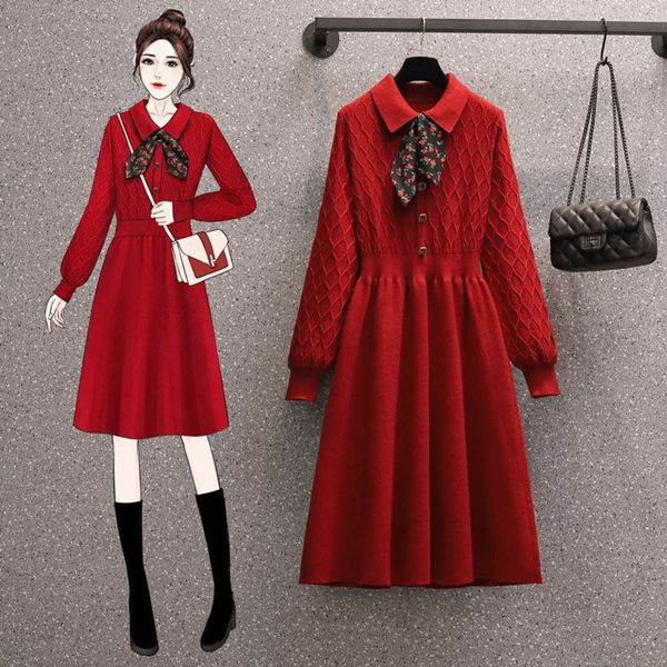 casual dresses dress large women's fat mm autumn and winter small fragrance cover belly french thin knitting bottomed skirt iyqw, Black;gray
casual dresses dress large women's fat mm autumn and winter small fragrance cover belly french thin knitting bottomed skirt iyqw, Black;gray