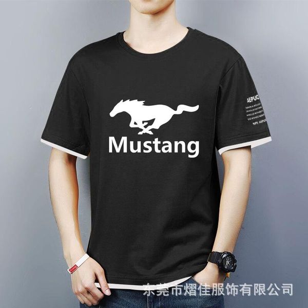 men's t-shirts 2021mustang summer short sleeve t-shirt cotton comfortable color contrast casual sport, White;black
men's t-shirts 2021mustang summer short sleeve t-shirt cotton comfortable color contrast casual sport, White;black