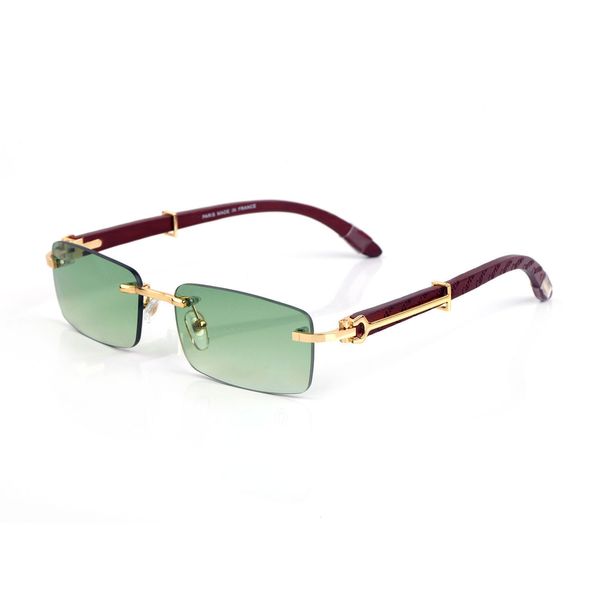 luxury designer sunglasses eyeglasses frames wood temples with metal frameless full rim semi rimless rectangular shape for men wom, Black
luxury designer sunglasses eyeglasses frames wood temples with metal frameless full rim semi rimless rectangular shape for men wom, Black