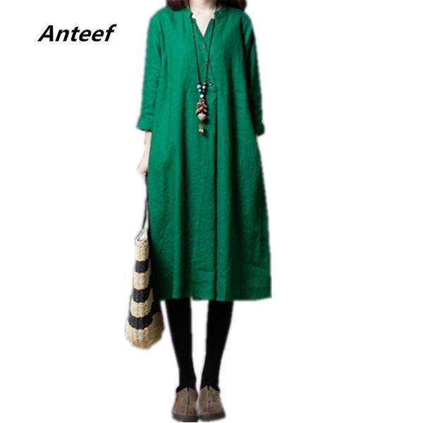 yellow red green cotton linen plus size vintage women casual loose midi autumn dress elegant clothes ladies dresses 210517, Black;gray
yellow red green cotton linen plus size vintage women casual loose midi autumn dress elegant clothes ladies dresses 210517, Black;gray