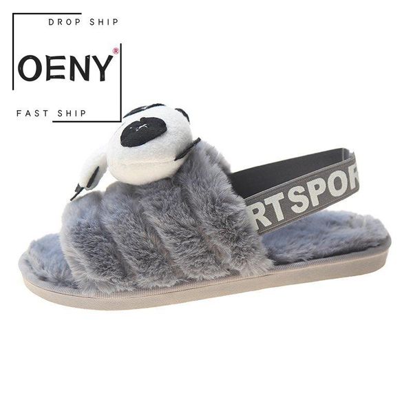 women's slippers 2021 fashion summer autumn panda pattern flat heel comfortable short plush wimen shoes large size 36-41, Black
women's slippers 2021 fashion summer autumn panda pattern flat heel comfortable short plush wimen shoes large size 36-41, Black