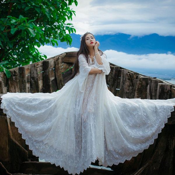 casual dresses large swing bohemian style ruffles white lace hollow-out flower embroidery long chiffon dress maxi beach lady, Black;gray
casual dresses large swing bohemian style ruffles white lace hollow-out flower embroidery long chiffon dress maxi beach lady, Black;gray