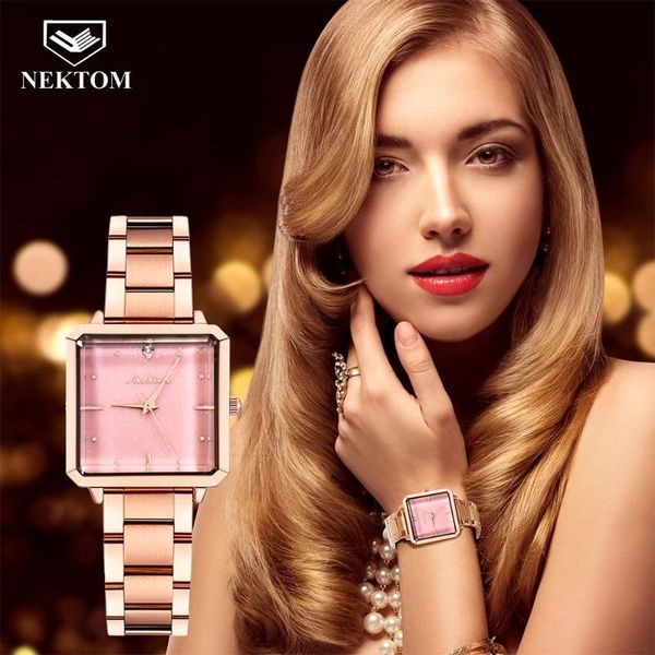 wristwatches nektom women watches luxury square rhinestone quartz waterproof watch stainless steel ladies elegant dress, Slivery;brown
wristwatches nektom women watches luxury square rhinestone quartz waterproof watch stainless steel ladies elegant dress, Slivery;brown