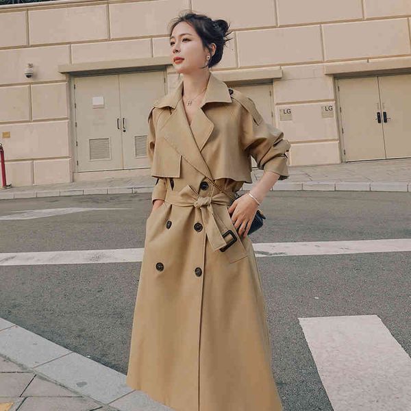 women's trench coats novo casaco longo feminino primavera outono, trench com alças cinto tempestade cinto, solto feminino, moda externa, Tan;black
women's trench coats novo casaco longo feminino primavera outono, trench com alças cinto tempestade cinto, solto feminino, moda externa, Tan;black
