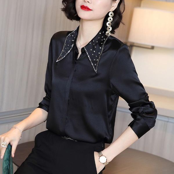 women's blouses & shirts women blouse elegant plus size loose chic autumn shirt ladies fashion rhinestone chiffon casual female clothi, White
women's blouses & shirts women blouse elegant plus size loose chic autumn shirt ladies fashion rhinestone chiffon casual female clothi, White
