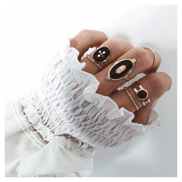 wedding rings gypsy vintage metal eyes flamingo exaggerated ocs pineapple finger ring sets for women boho hollow carved heart turkish je, Slivery;golden
wedding rings gypsy vintage metal eyes flamingo exaggerated ocs pineapple finger ring sets for women boho hollow carved heart turkish je, Slivery;golden