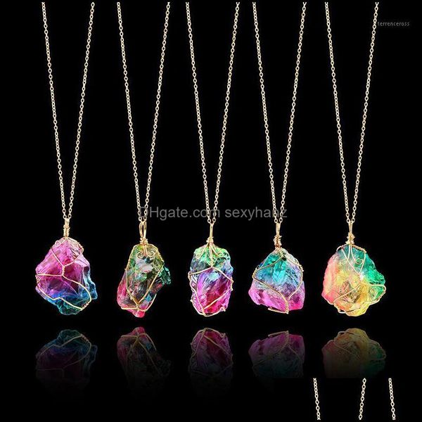 necklaces & pendants jewelry rainbow natural stone pendant fashion crystal chakra rock necklace gold color chain quartz long for women gift1, Silver
necklaces & pendants jewelry rainbow natural stone pendant fashion crystal chakra rock necklace gold color chain quartz long for women gift1, Silver