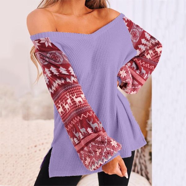 women's sweaters v-neck side slit knitted christmas printed lantern sleeve sweater long winter aesthetic clothes sweter damski, White;black
women's sweaters v-neck side slit knitted christmas printed lantern sleeve sweater long winter aesthetic clothes sweter damski, White;black