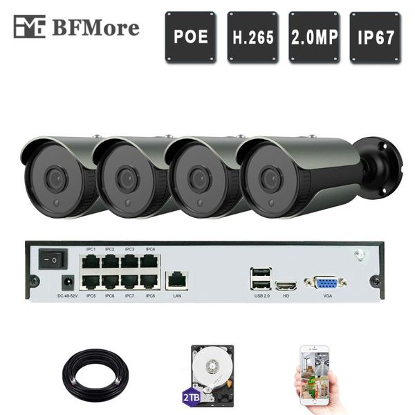bfmore 4ch 1080p poe kit h.265+ h.265 grey system cctv security 8ch nvr 2.0mp waterproof ip camera outdoor surveillance aeeye2.0 systems
bfmore 4ch 1080p poe kit h.265+ h.265 grey system cctv security 8ch nvr 2.0mp waterproof ip camera outdoor surveillance aeeye2.0 systems