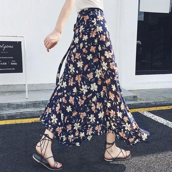 skirts summer womens one-piece chiffon long high waist skirt bow saia lining femme mujer print floral, Black
skirts summer womens one-piece chiffon long high waist skirt bow saia lining femme mujer print floral, Black