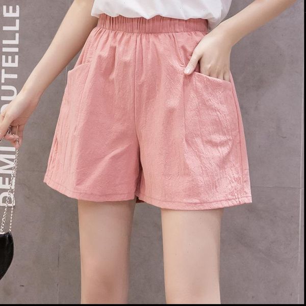 summer casual solid cotton linen womens shorts elastic waist two pockets girls soft female s xxl, White;black
summer casual solid cotton linen womens shorts elastic waist two pockets girls soft female s xxl, White;black
