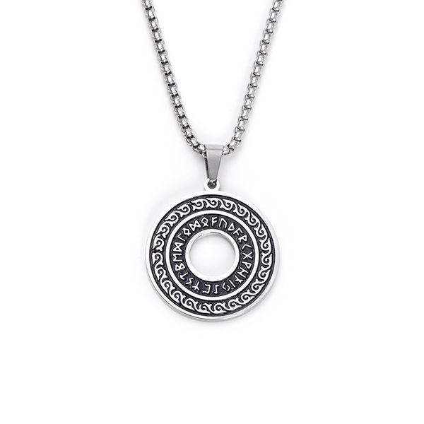 pendant necklaces jewelry nordic style viking double-sided rune titanium steel necklace, Silver
pendant necklaces jewelry nordic style viking double-sided rune titanium steel necklace, Silver