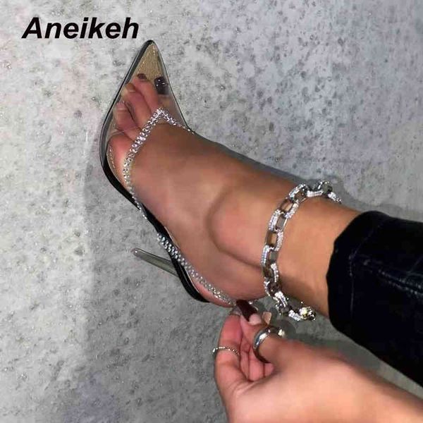 retro summer pvc sandals women pumps shoes bling concise pointed toe thin high heels slippers zapatos de mujer 210507, Black
retro summer pvc sandals women pumps shoes bling concise pointed toe thin high heels slippers zapatos de mujer 210507, Black