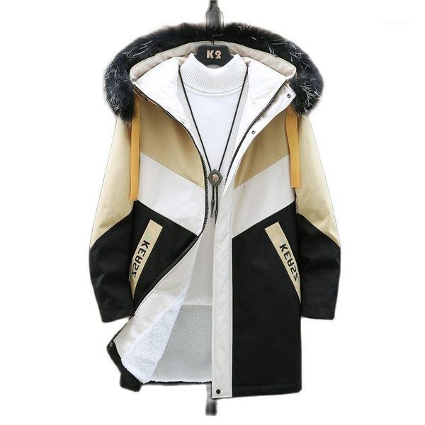men's fur collar windbreaker thickened with velvet hooded jacket printed overcoat casual long trench coat male -4xl coats, Tan;black
men's fur collar windbreaker thickened with velvet hooded jacket printed overcoat casual long trench coat male -4xl coats, Tan;black