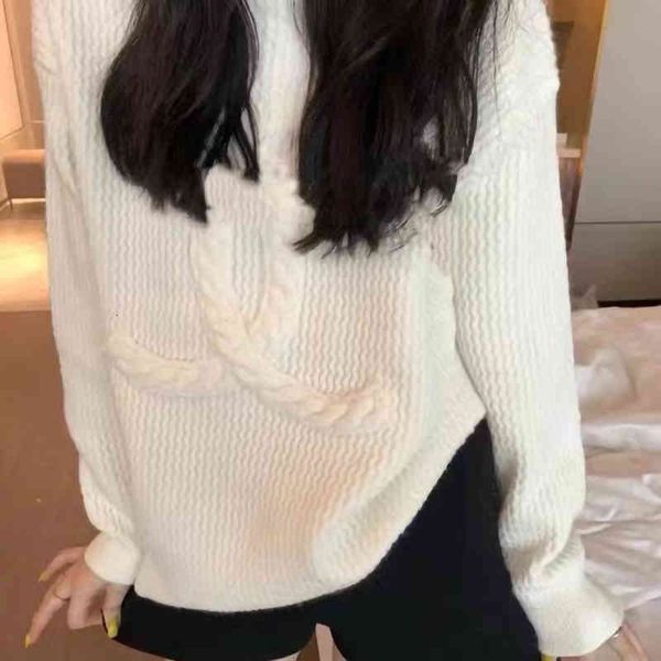 women's sweaters moda pulôver camisola feminina solta malha bordado coreano chique manga longa s primavera outono roupas femininas com, White;black
women's sweaters moda pulôver camisola feminina solta malha bordado coreano chique manga longa s primavera outono roupas femininas com, White;black