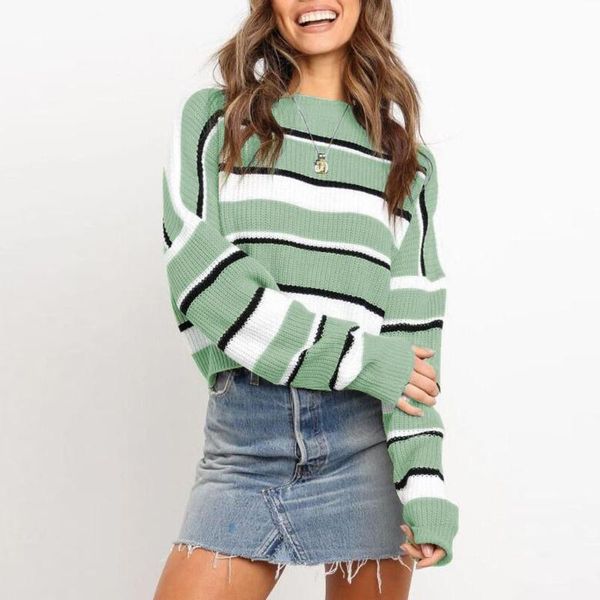 women's sweaters autumn spring 2021 sweater o-neck casual female buttom green long sleeve women striped knit pockets pullovers fashion, White;black
women's sweaters autumn spring 2021 sweater o-neck casual female buttom green long sleeve women striped knit pockets pullovers fashion, White;black