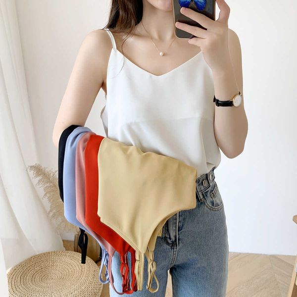 korean chiffon women woman v-neck satin tank sleeveless vest s tees plus size white ladies camis 210531
korean chiffon women woman v-neck satin tank sleeveless vest s tees plus size white ladies camis 210531
