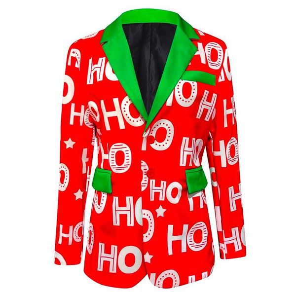 men's suits & blazers mens christmas printing santa snowman suit jacket turn-down collar coat performance costume casual outwear, White;black
men's suits & blazers mens christmas printing santa snowman suit jacket turn-down collar coat performance costume casual outwear, White;black