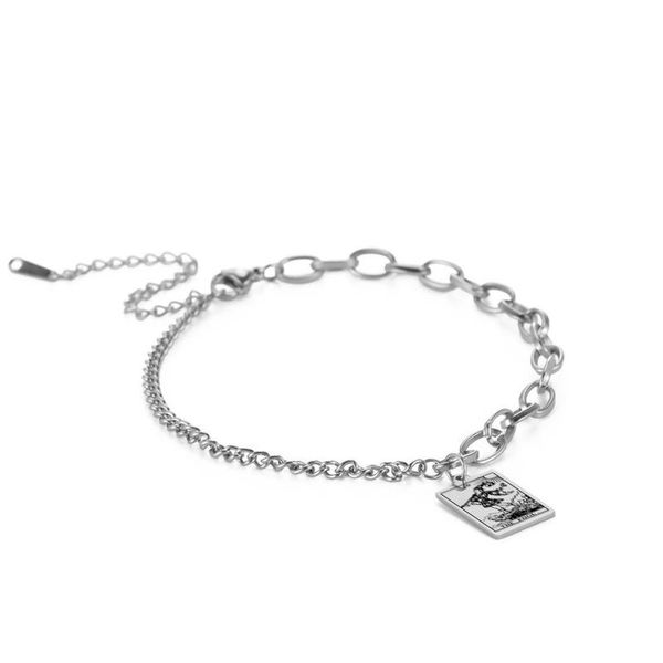 link, chain wholesale 5 pcs twelve tarot pendant fashion bracelets european and american style titanium steel hand accessory for gifts, Black
link, chain wholesale 5 pcs twelve tarot pendant fashion bracelets european and american style titanium steel hand accessory for gifts, Black