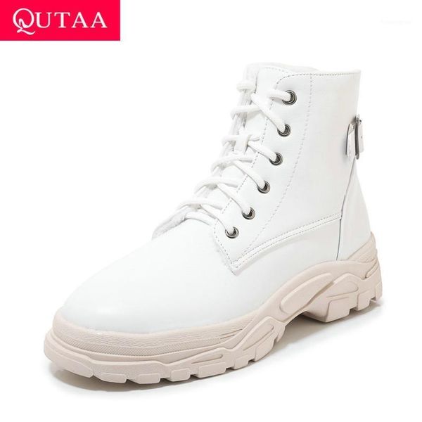 boots qutaa 2021 pu leather platform ankle square heel buckle lace up short autumn winter round toe women shoes size 34-431, Black
boots qutaa 2021 pu leather platform ankle square heel buckle lace up short autumn winter round toe women shoes size 34-431, Black