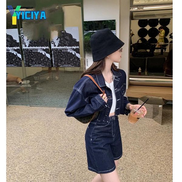 women's tracksuits yiciya cowboy jacket middle pants outer suit tracksuit denim women jean jackets shorts sets y2k pant met set, Gray
women's tracksuits yiciya cowboy jacket middle pants outer suit tracksuit denim women jean jackets shorts sets y2k pant met set, Gray