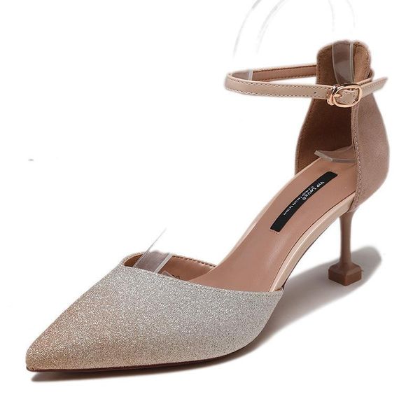 dress shoes fashion sequin women's zapatos de mujer women sandals silver high heels luxury designers banquet wedding, Black
dress shoes fashion sequin women's zapatos de mujer women sandals silver high heels luxury designers banquet wedding, Black