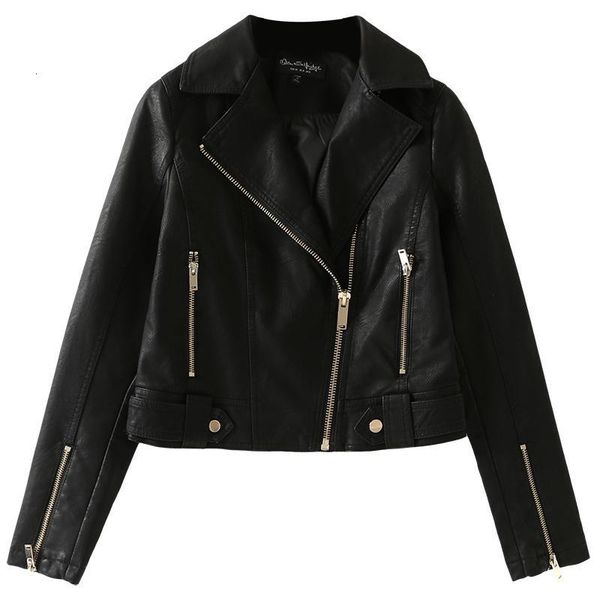 women's jackets black faux leather short jacket autumn retro ladies pu harajuku punk style thin fashion winter, Black;brown
women's jackets black faux leather short jacket autumn retro ladies pu harajuku punk style thin fashion winter, Black;brown