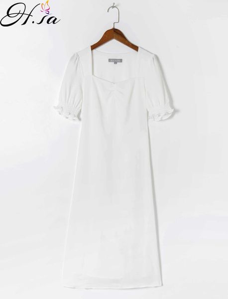 hsa european and american summer wind women's square collar short sleeve white dress 353 210716, Black;gray
hsa european and american summer wind women's square collar short sleeve white dress 353 210716, Black;gray