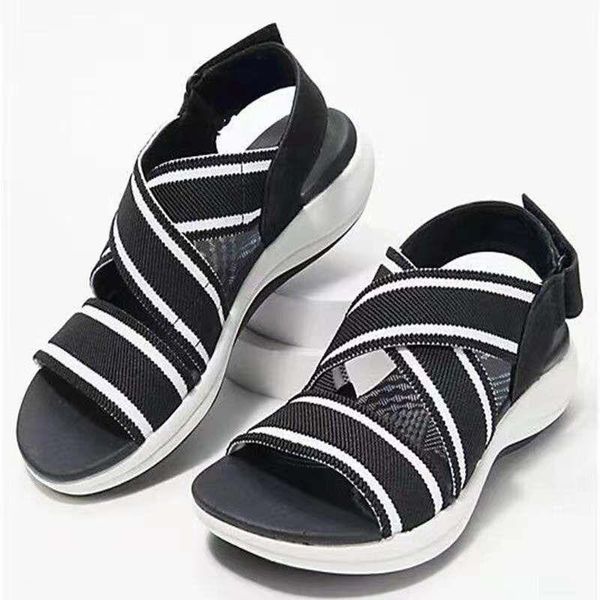 sandals 2021 women wedge fashion beach casual elastic mesh sports shoes wild band to increase small 35-45 black
sandals 2021 women wedge fashion beach casual elastic mesh sports shoes wild band to increase small 35-45 black