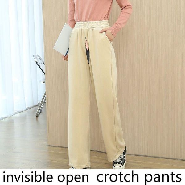 women's pants & capris open-seat corduroy wide-leg autumn and winter 2021 outing date essential artifact invisible zipper, Black;white
women's pants & capris open-seat corduroy wide-leg autumn and winter 2021 outing date essential artifact invisible zipper, Black;white