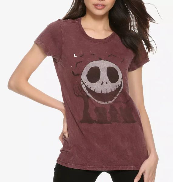 the nightmare before christmas jack skellington graveyard girls women's t-shirt, White;black 
the nightmare before christmas jack skellington graveyard girls women's t-shirt, White;black
