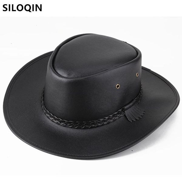 wide brim hats siloqin men's panama hat faux leather cowboy fedoras sunscreen beach horse riding camping travel fishing caps, Blue;gray
wide brim hats siloqin men's panama hat faux leather cowboy fedoras sunscreen beach horse riding camping travel fishing caps, Blue;gray