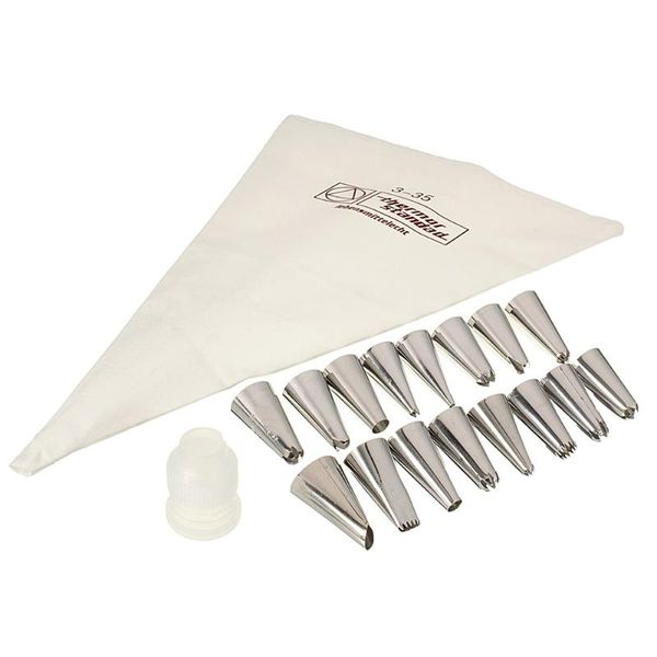 cake tools 18pcs/set cotton icing piping cream pastry bag + 16 stainless steel nozzle set +1 converter diy decorating
cake tools 18pcs/set cotton icing piping cream pastry bag + 16 stainless steel nozzle set +1 converter diy decorating