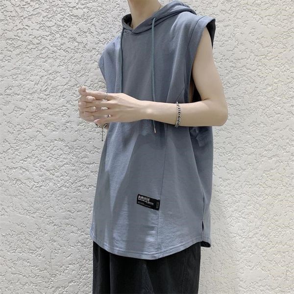 running jerseys sports sleeveless t-shirt men summer all-match basketball ins student loose hooded vest fitness workout, Black;blue
running jerseys sports sleeveless t-shirt men summer all-match basketball ins student loose hooded vest fitness workout, Black;blue