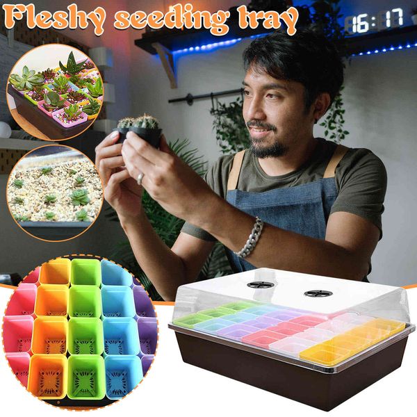 20 cells gardening small breathable lids plastic germination case plastic pots nursery pots glasshouses garden accessories flower plant pot
20 cells gardening small breathable lids plastic germination case plastic pots nursery pots glasshouses garden accessories flower plant pot